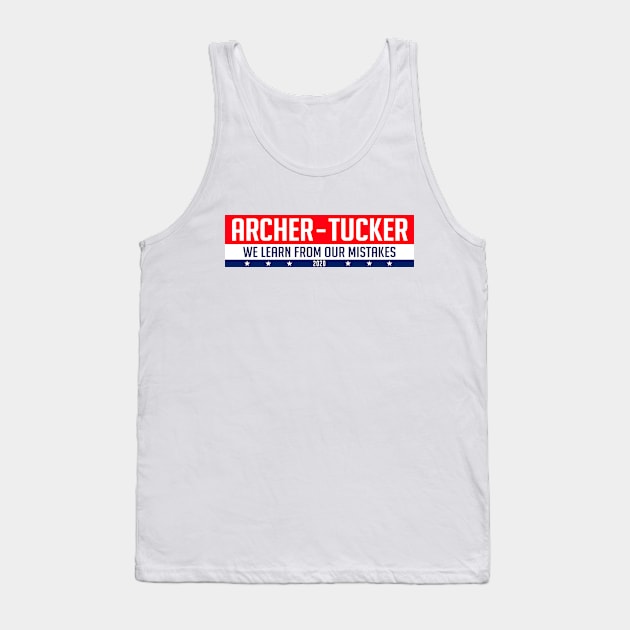 Archer 2020 Parody Campaign Sticker Tank Top by doctorheadly